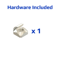 52-420-3 MODULAR SOLUTIONS DOOR PART<BR>30 SERIES 25MM X 15MM RUBBER DOOR STOP M6 STUD W/HARDWARE